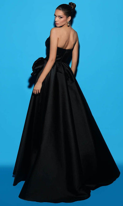 Tarik Ediz 98421 - Asymmetric Strapless Evening Gown