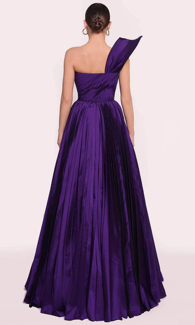 Tarik Ediz 98704 - Structured One Shoulder Gown Prom Dresses