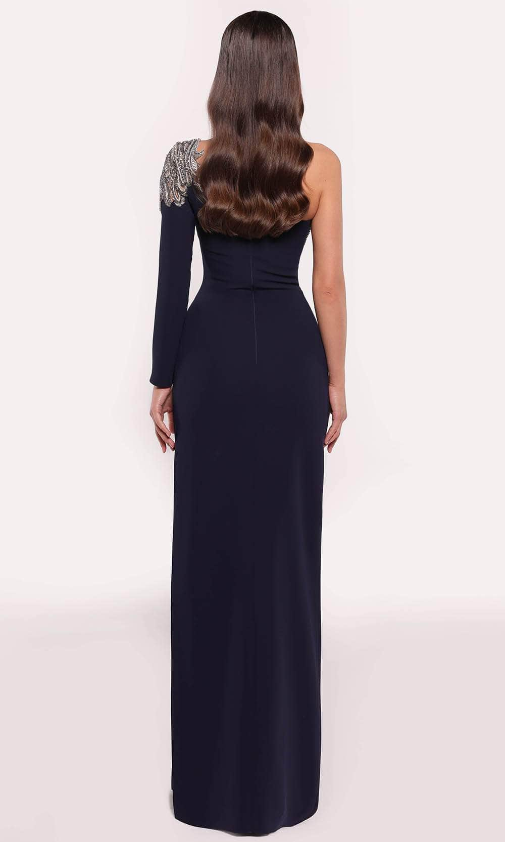 Tarik Ediz 98712 - Beaded One Shoulder Gown Prom Gown