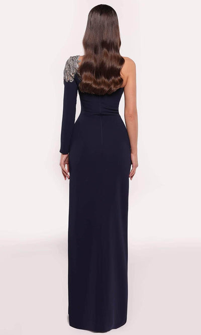 Tarik Ediz 98712 - Beaded One Shoulder Gown Prom Gown