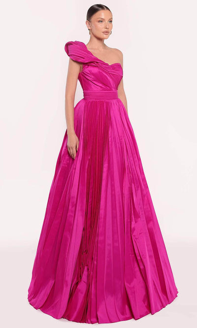 Tarik Ediz 98714 - Twist Taffeta Evening Gown Prom Dresses 0 /  Orchid