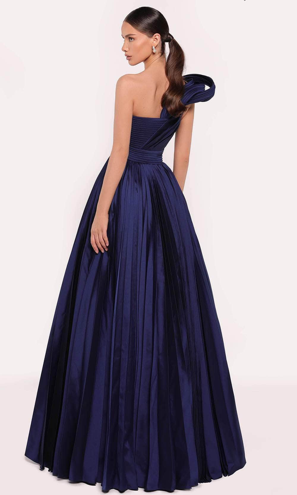 Tarik Ediz 98714 - Twist Taffeta Evening Gown Prom Dresses