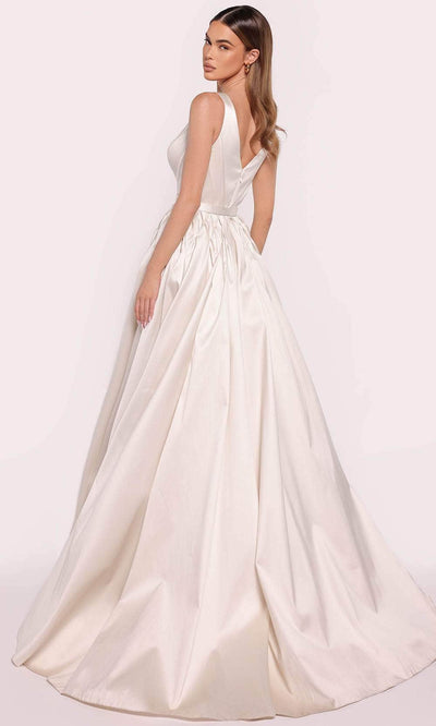 Tarik Ediz 98732 - Sleeveless Diamond Accent Gown Evening Gown