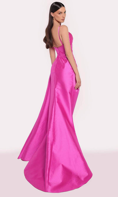 Tarik Ediz 98756 - Scoop Pleated Evening Gown Prom Dresses