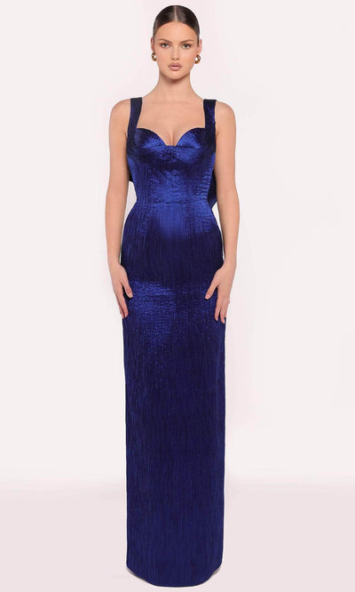 Tarik Ediz 98765 - Sweetheart Taffeta Gown Prom Dresses 0 /  Royal Blue