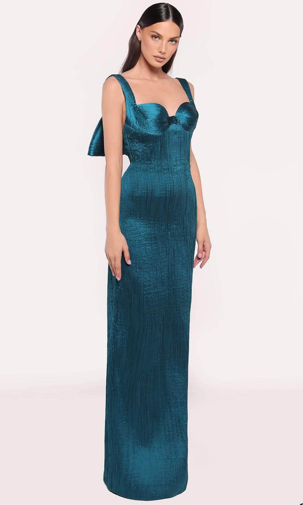 Tarik Ediz 98765 - Sweetheart Taffeta Gown Prom Dresses 0 /  Turquise