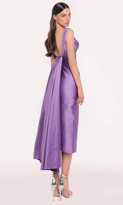 Tarik Ediz 98785 - Open Back Taffeta Dress Cocktail Dresses