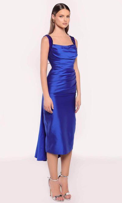 Tarik Ediz 98785 - Open Back Taffeta Dress Cocktail Dresses