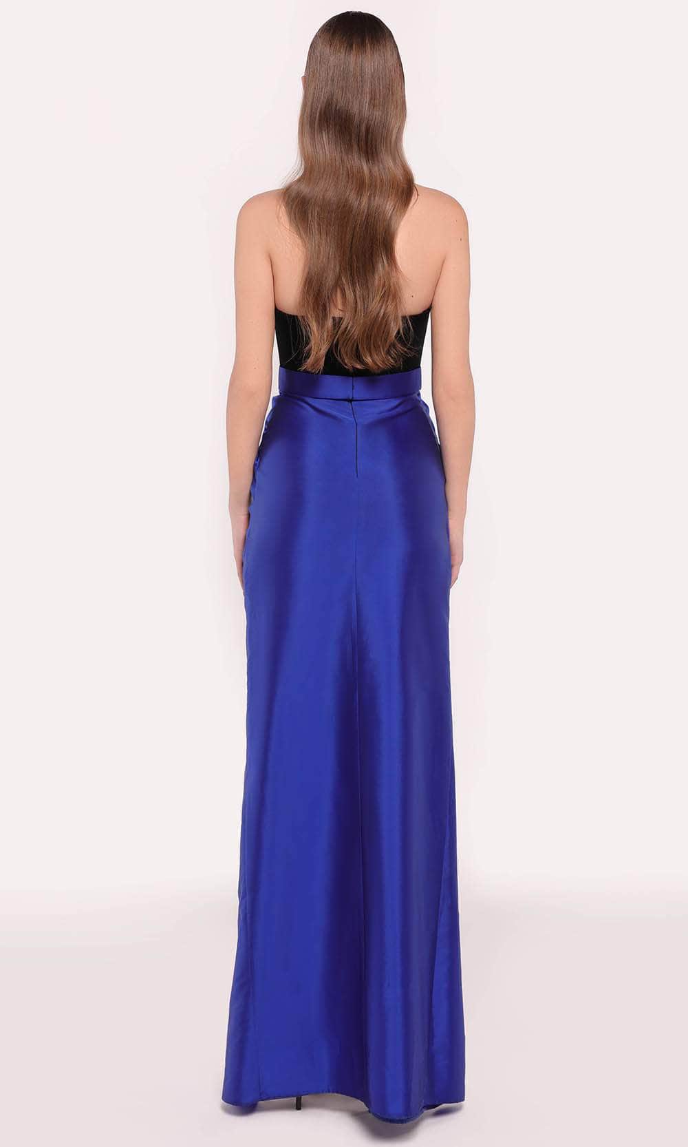 Tarik Ediz 98792 - Strapless Two-Tone Evening Gown Evening Gown