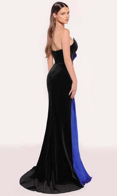 Tarik Ediz 98794 - Strapless two-Toned Gown Prom Dresses