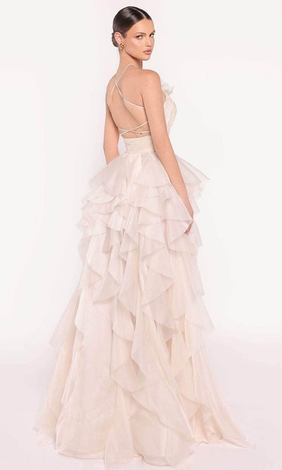 Tarik Ediz 98818 - Halter Cutout Evening Gown Prom Dresses
