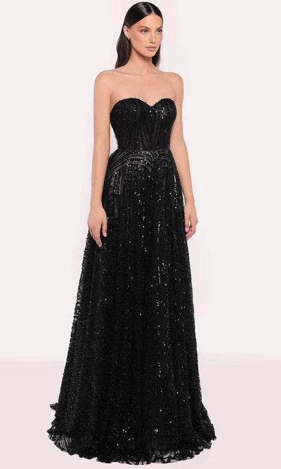 Tarik Ediz 98822 - Strapless Beaded evening Gown Prom Dresses