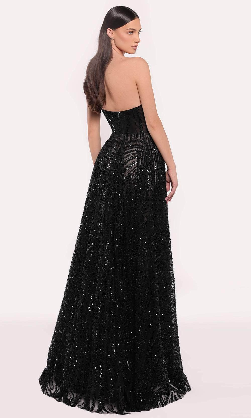 Tarik Ediz 98822 - Strapless Beaded evening Gown Prom Dresses