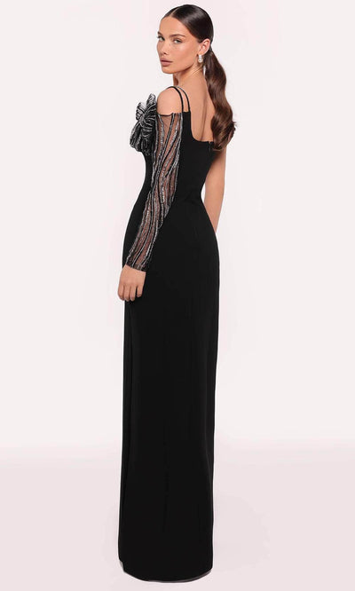 Tarik Ediz 98856 - Beaded Bow Evening Gown Prom Dresses