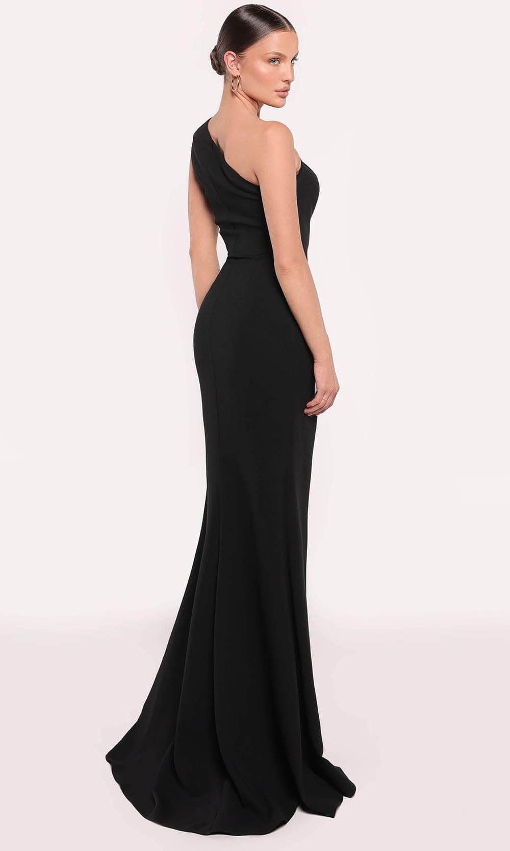 Tarik Ediz 98857 - Cutout One Shoulder Evening Gown Long Gown