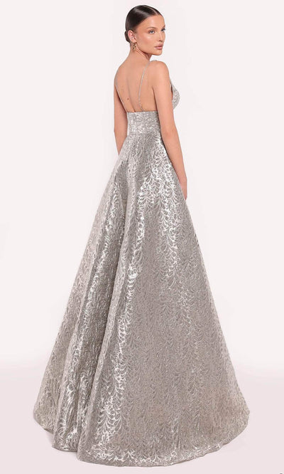 Tarik Ediz 98873 - Jacquard A-Line Evening Gown Prom Dresses