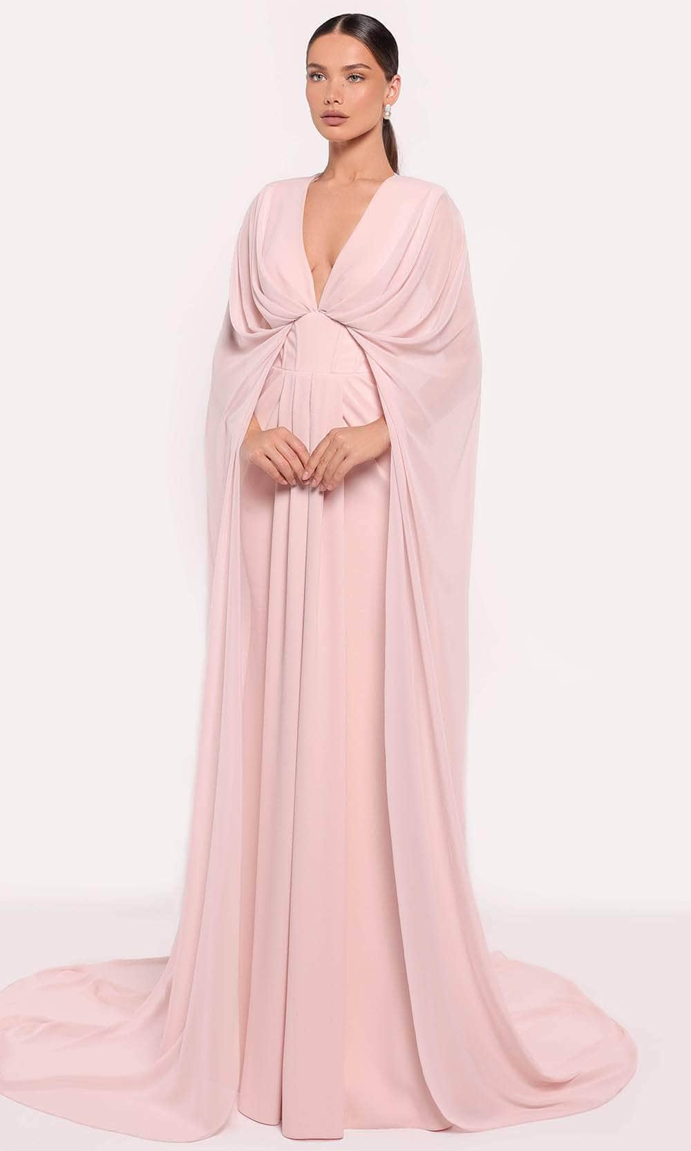 Tarik Ediz 98885 - Draped V-Neck Evening Gown Mother of the Bride Dresses