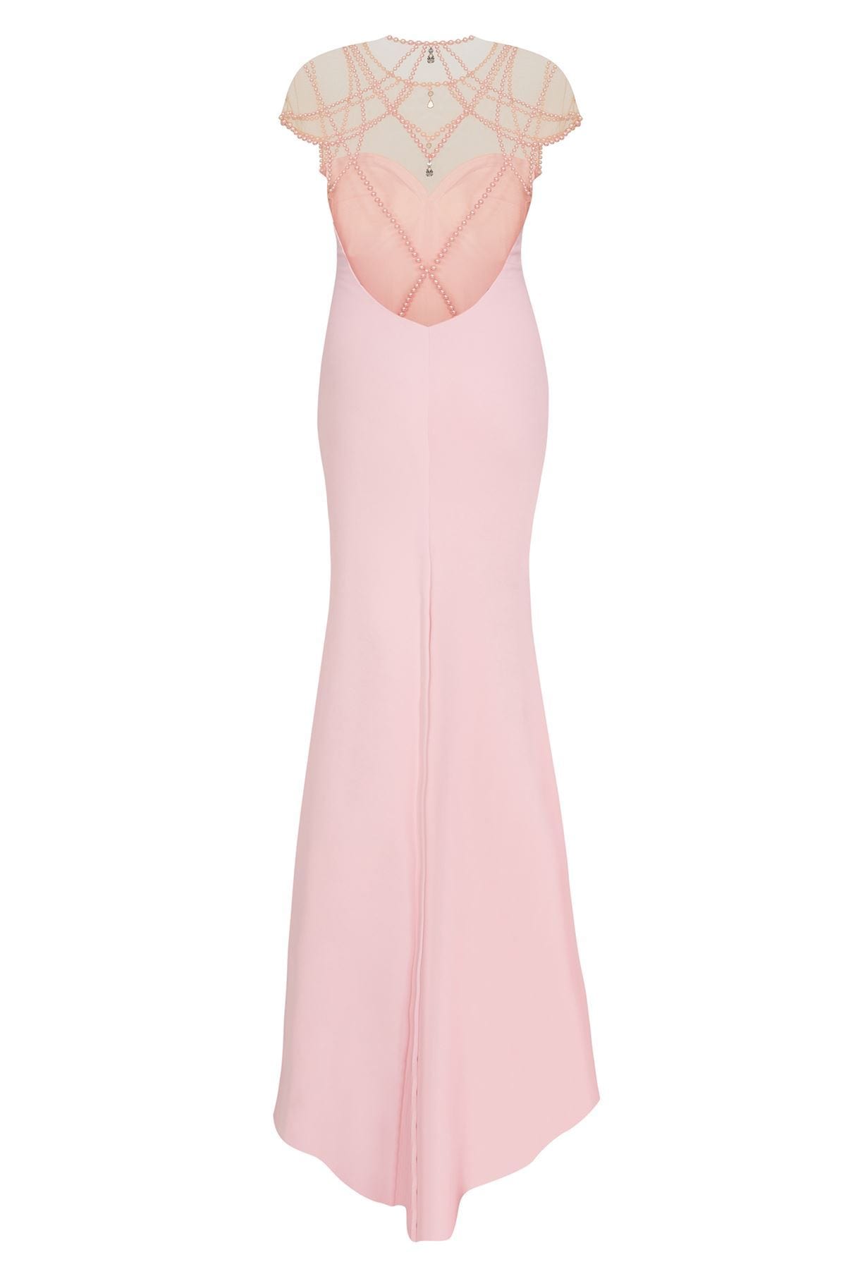 Tarik Ediz - Pearl Accented Trumpet Dress 50098 Special Occasion Dress