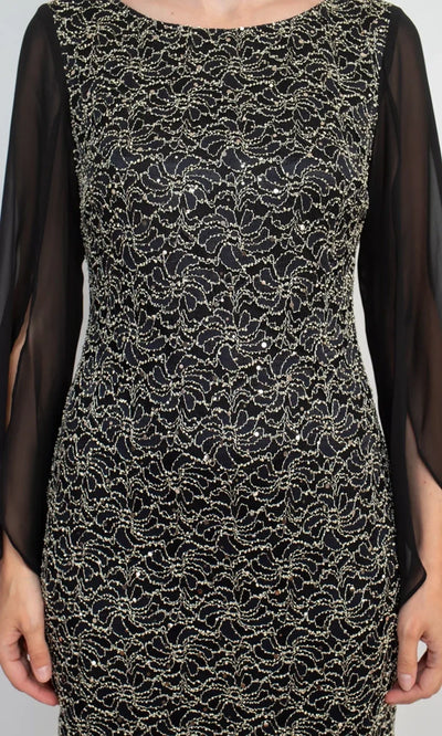 Connected Apparel TCM11590M1 - Sequined Lace Knee-Length Dress Homecoming Dresses