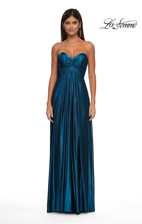 La Femme 33047 - Strapless A-Line Prom Gown