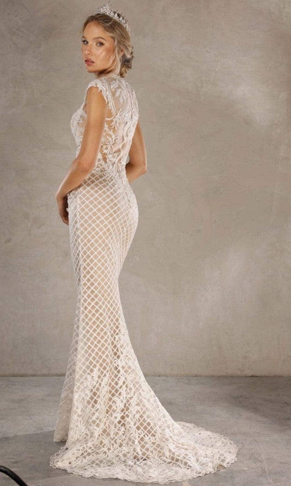 Terani Couture - 1811GL6477 Cap Sleeve Embroidered Gown Special Occasion Dress