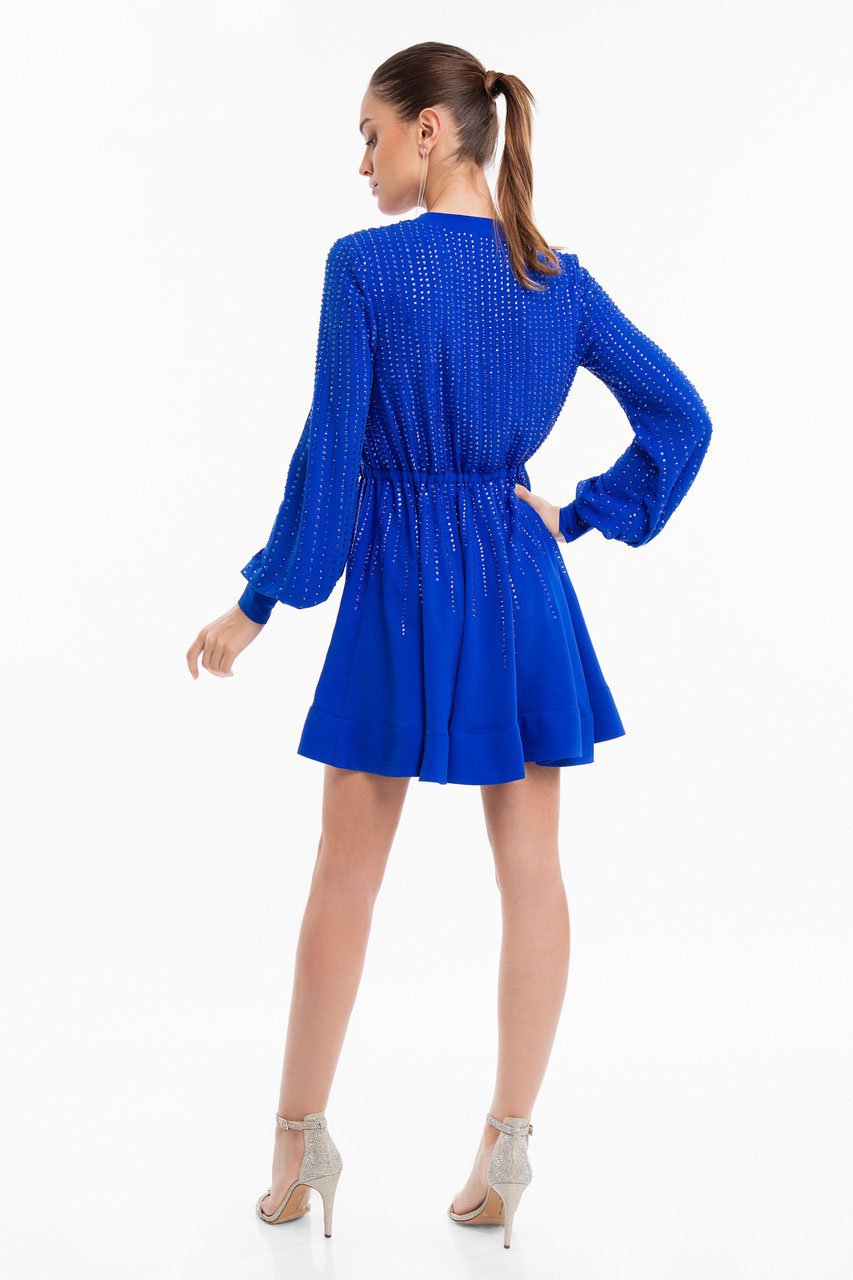 Terani Couture - 1822C7055 Crystal Accented Kimono Style Dress Special Occasion Dress