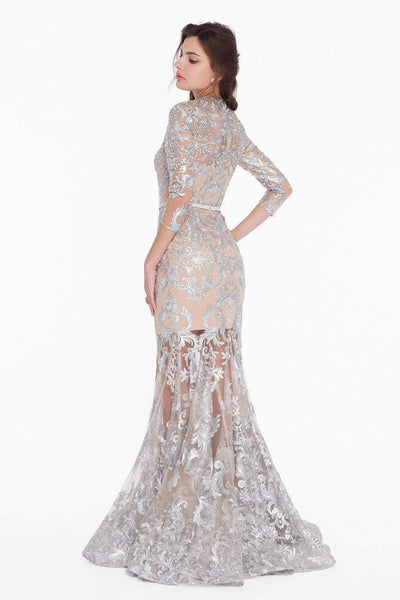 Terani Couture - 1822GL7509 Embroidered Sheer Jewel Trumpet Dress Special Occasion Dress