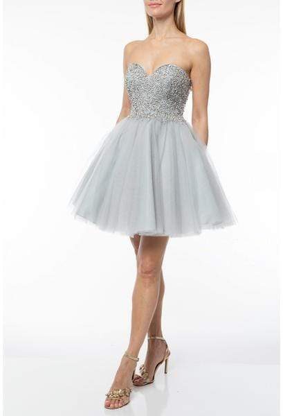 Terani Couture - 1921H0320 Beaded Strapless Sweetheart Cocktail Dress Special Occasion Dress