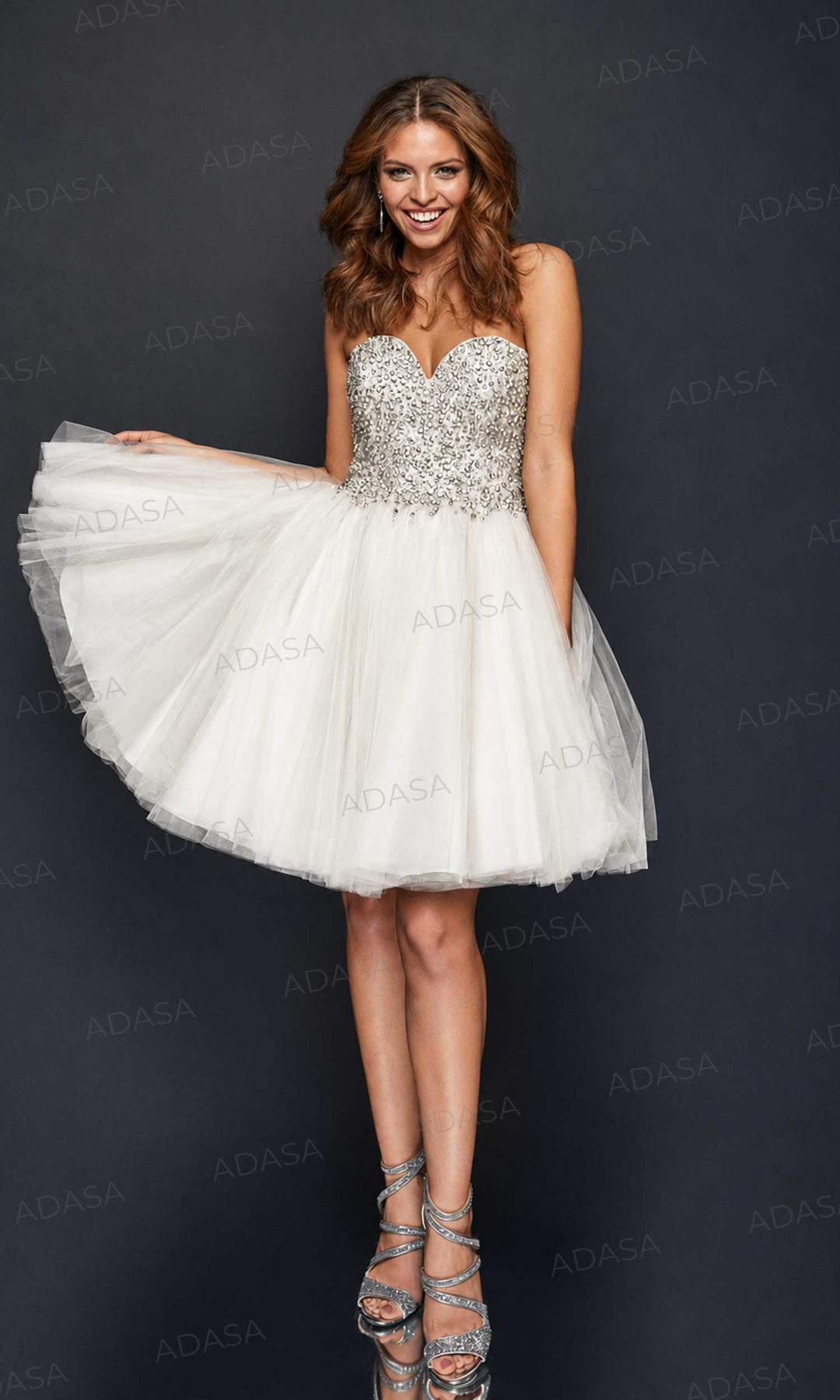 Terani Couture 1921H0320 -Embellished Tulle Cocktail Dress
