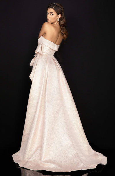 Terani Couture - 2011E2073 Strapless Asymmetric Ruffled A-line Dress Evening Dresses