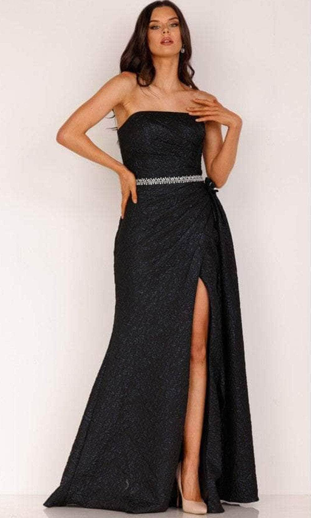 Terani Couture 2011E2105 - Strapless Pleated Evening Gown Evening Dress