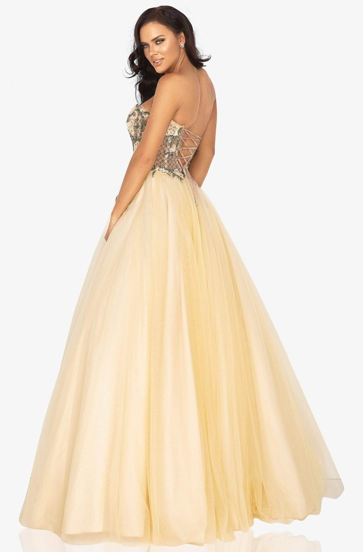 Terani Couture 2011P1149 - Beaded Tulle Ballgown Prom Dresses