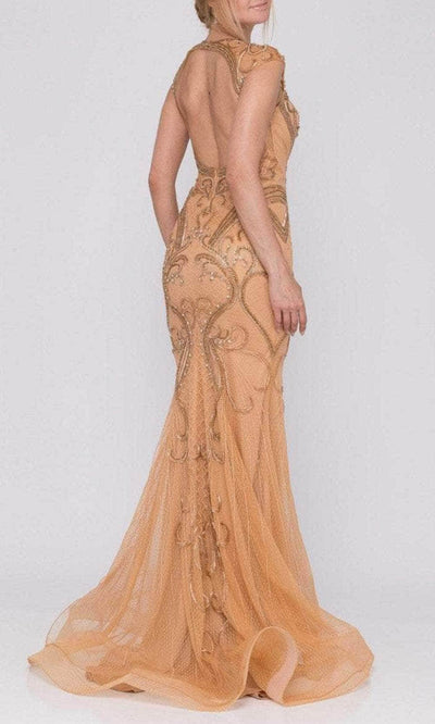 Terani Couture 2012GL2384 - Beaded Cutout Back Evening Dress Evening Dress