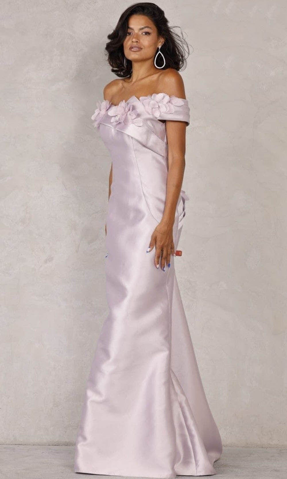 Terani Couture 2021E2808 - Off-shoulder Evening Gown Evening Dresses 00 / Orchid