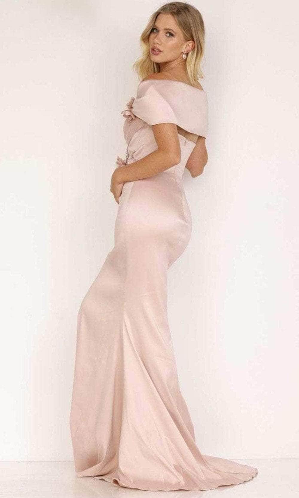 Terani Couture 2021M2969 - Shawl Draped Mermaid Evening Dress Evening Dresses