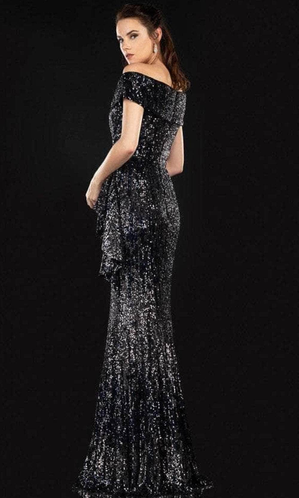 Terani Couture 2021M3011 - Off Shoulder Sequin Evening Gown Pageant Dresses