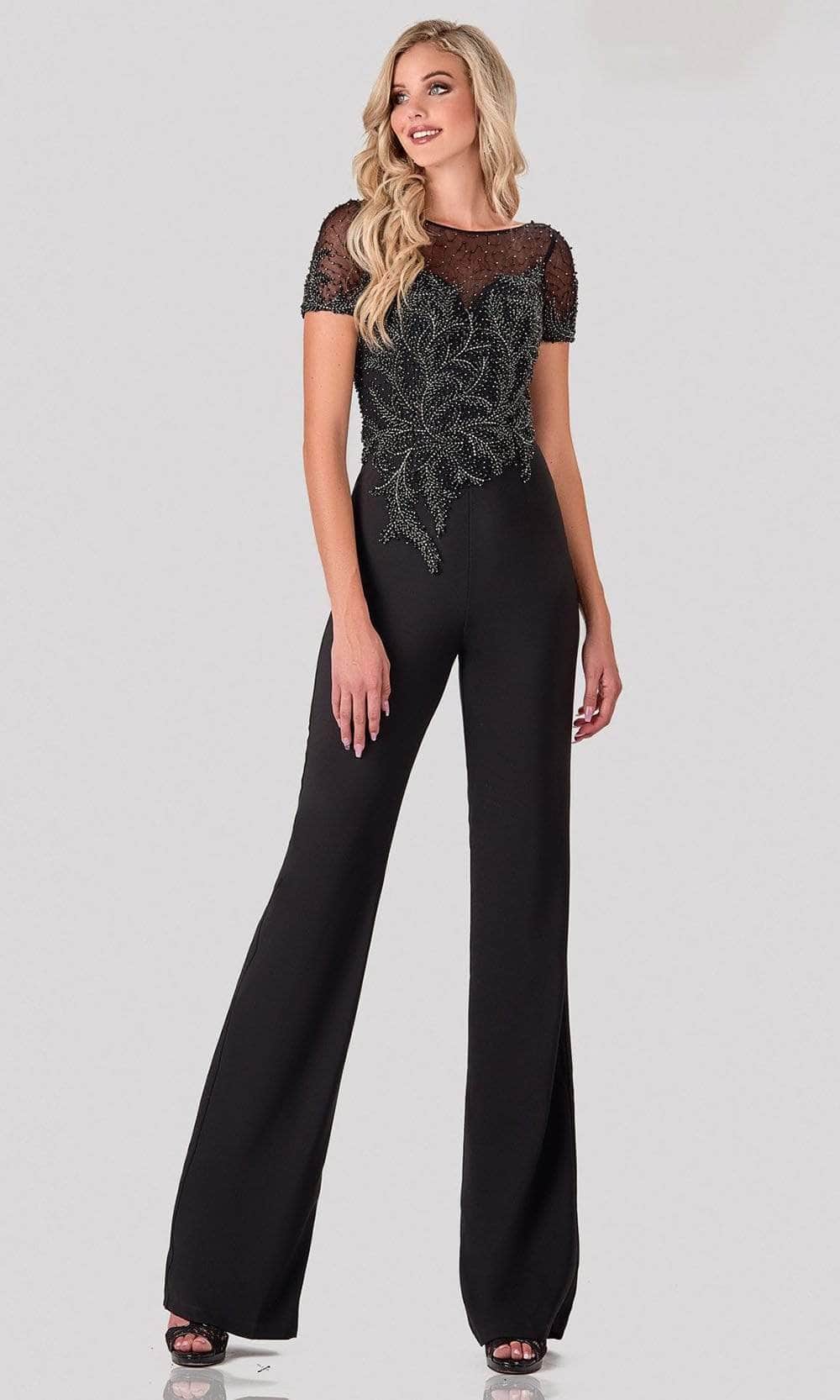 Terani Couture 2027E2940 - Beaded Jumpsuit Evening Dresses