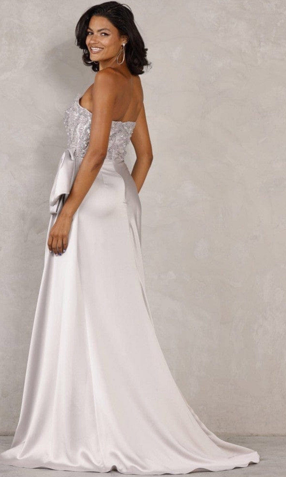 Terani Couture - 2111P4063 Beaded Bow Ornate Gown Special Occasion Dress