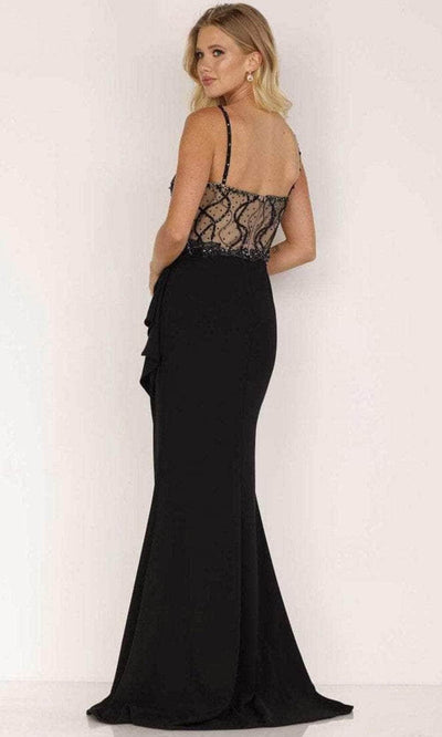 Terani Couture 2221E0352 - Ruffle Draped Mermaid Evening Dress Evening Dress