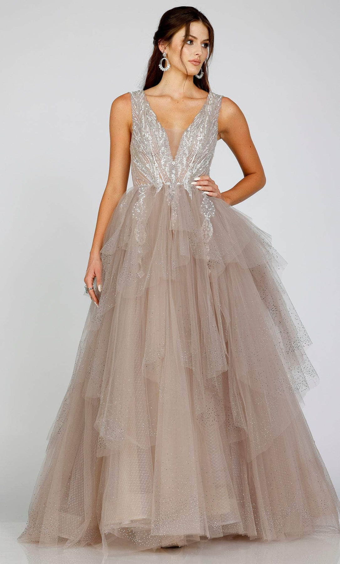 Terani Couture 231E0610 - A-Line Prom Gown Prom Dresses 00 / Mauve