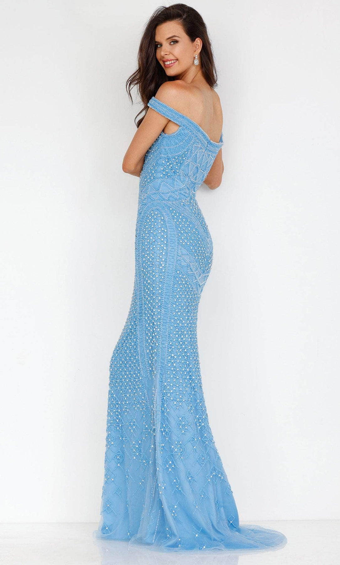 Terani Couture 231GL0411 - Off-Shoulder Mermaid Dress Evening Dresses