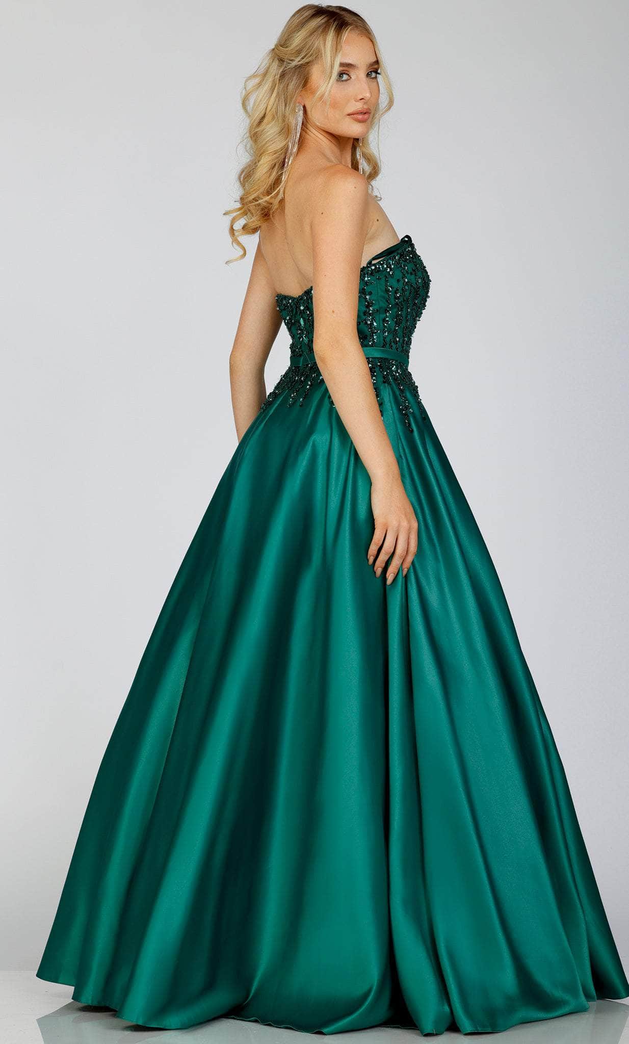 Terani Couture 231P0012 - Beaded Satin Prom Gown Special Occasion Dress
