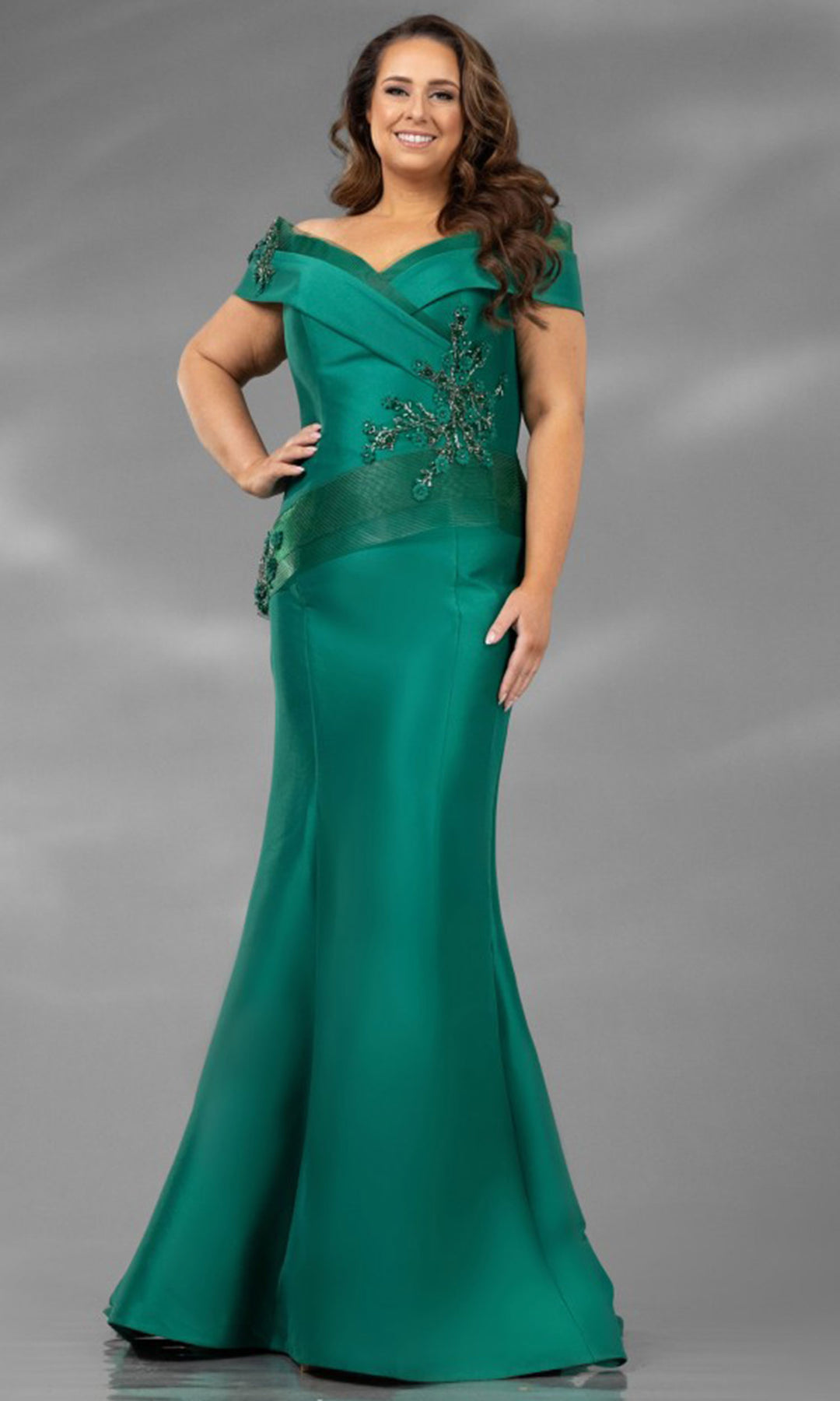 Terani Couture 232M1530 - Pleated Evening Gown