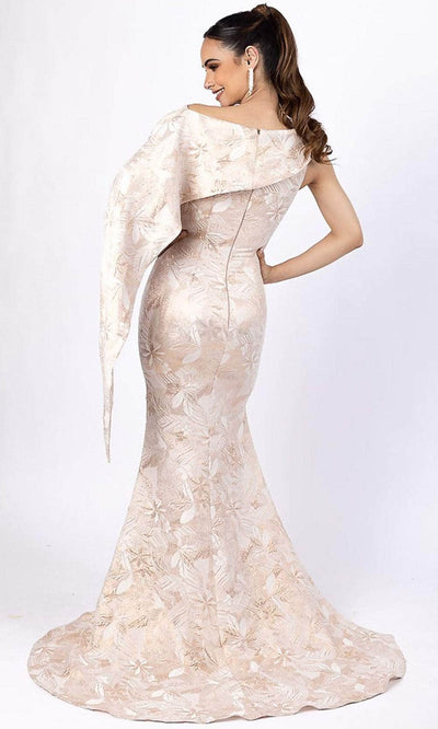 Terani Couture 232M1571 - Asymmetrical Jacquard Evening Dress Evening Dresses