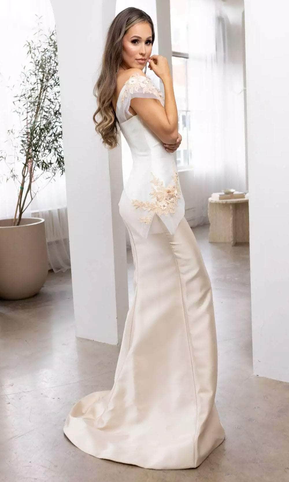 Terani Couture 241E2478 - Floral Embroidery Evening Dress Evening Dresses