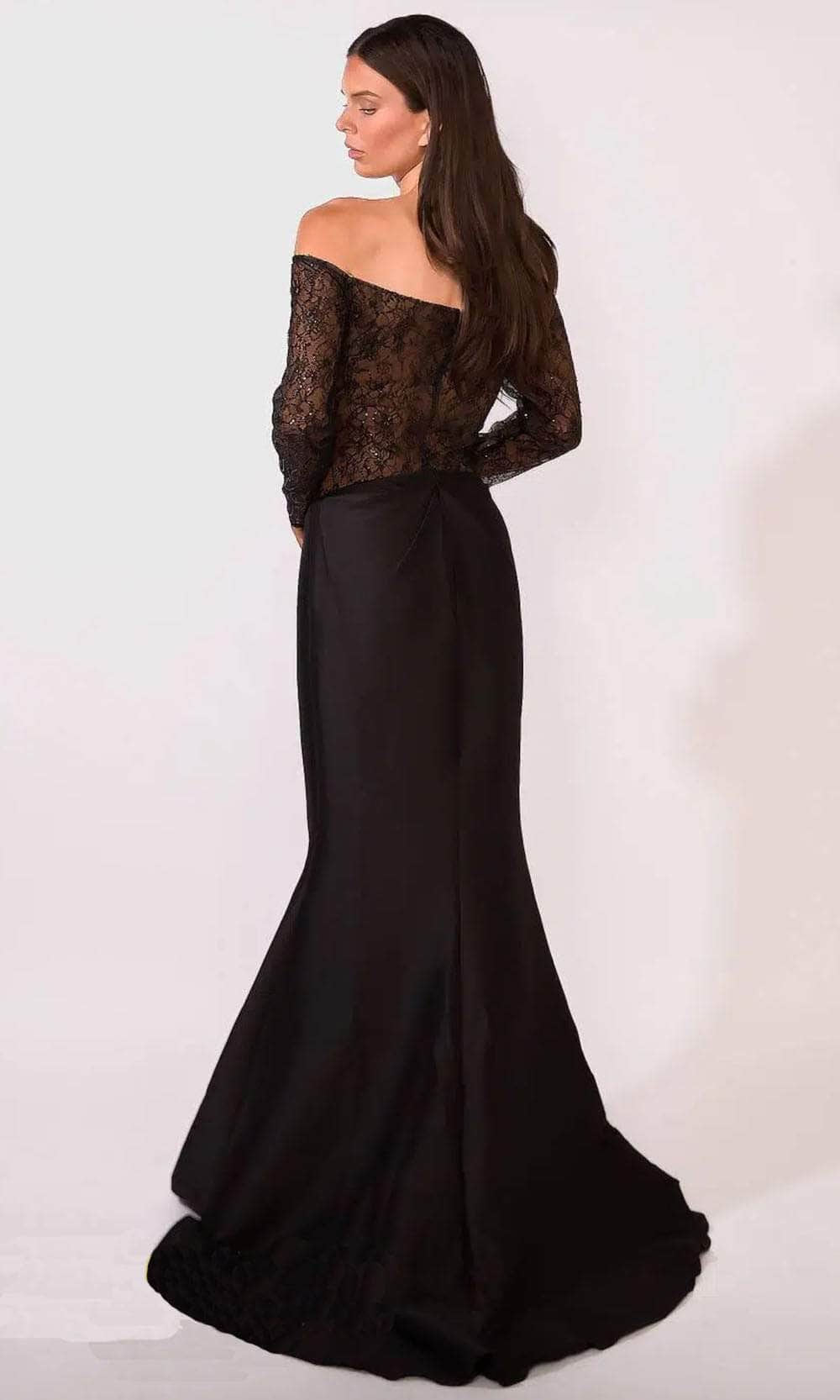 Terani Couture 241M2734 - Long Sleeves Off-Shoulder Evening Dress Evening Gown