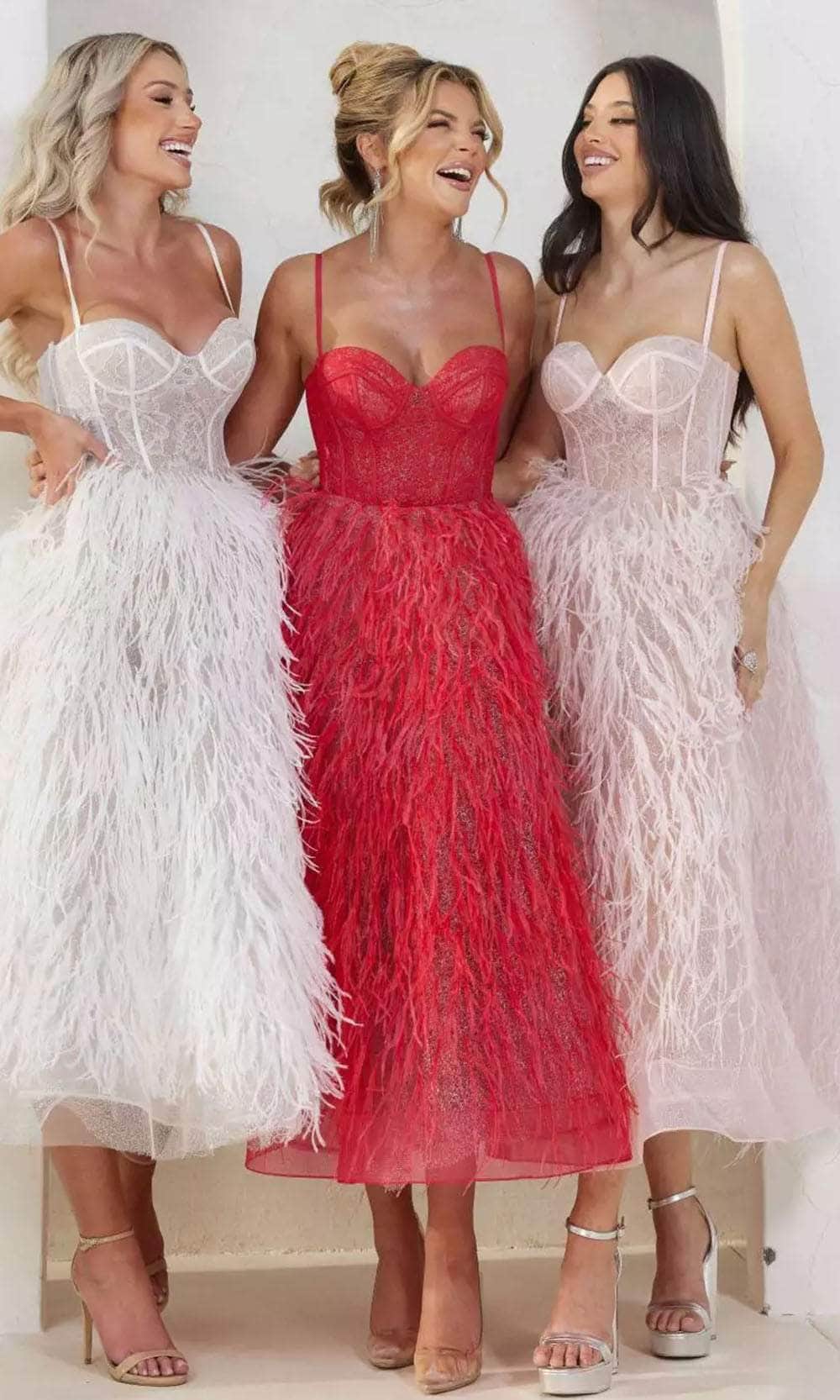 Terani Couture 241P2022 - Feather Corset Prom Dress Prom Dresses