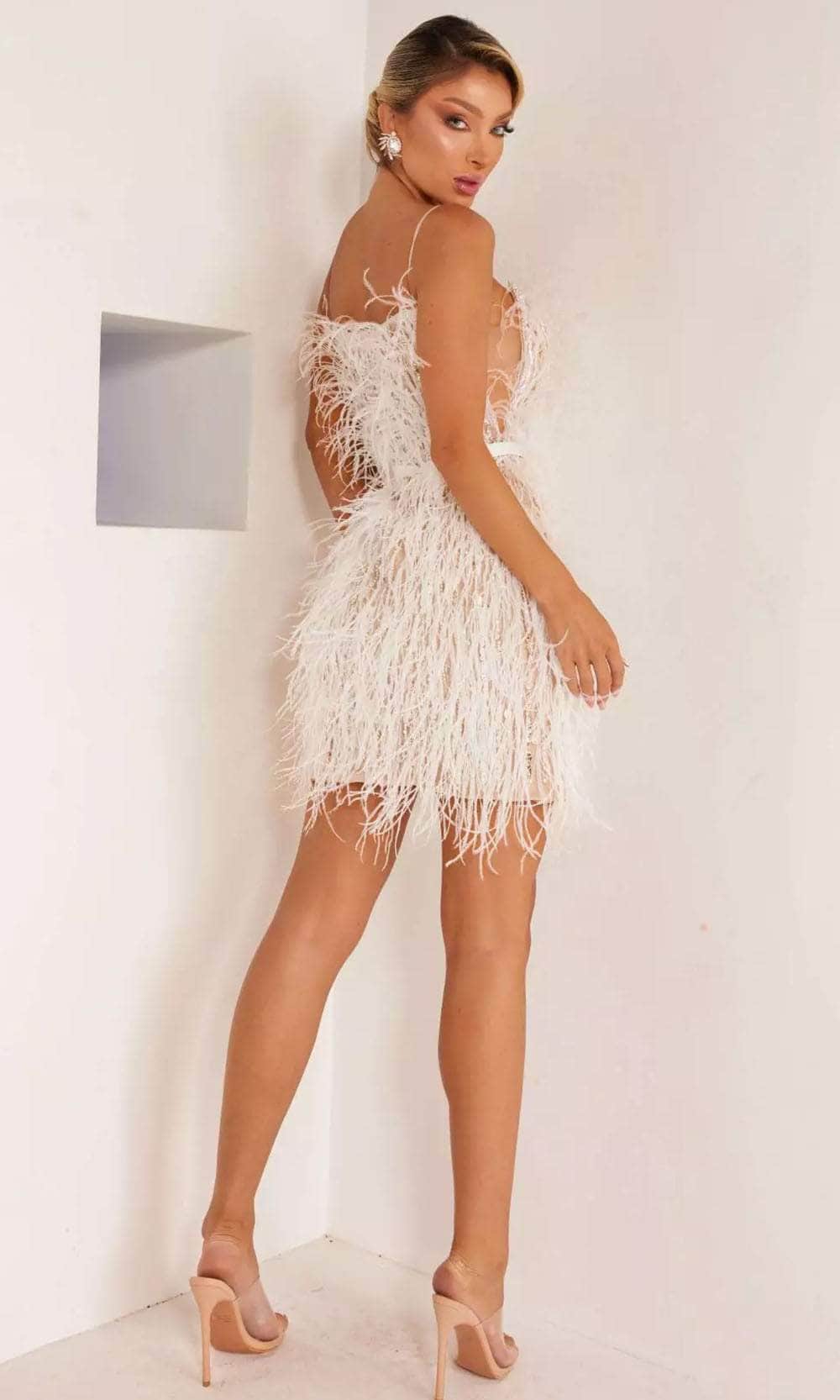 Terani Couture 241P2034 - Feather Sleeveless Cocktail Dress Cocktail Dresses