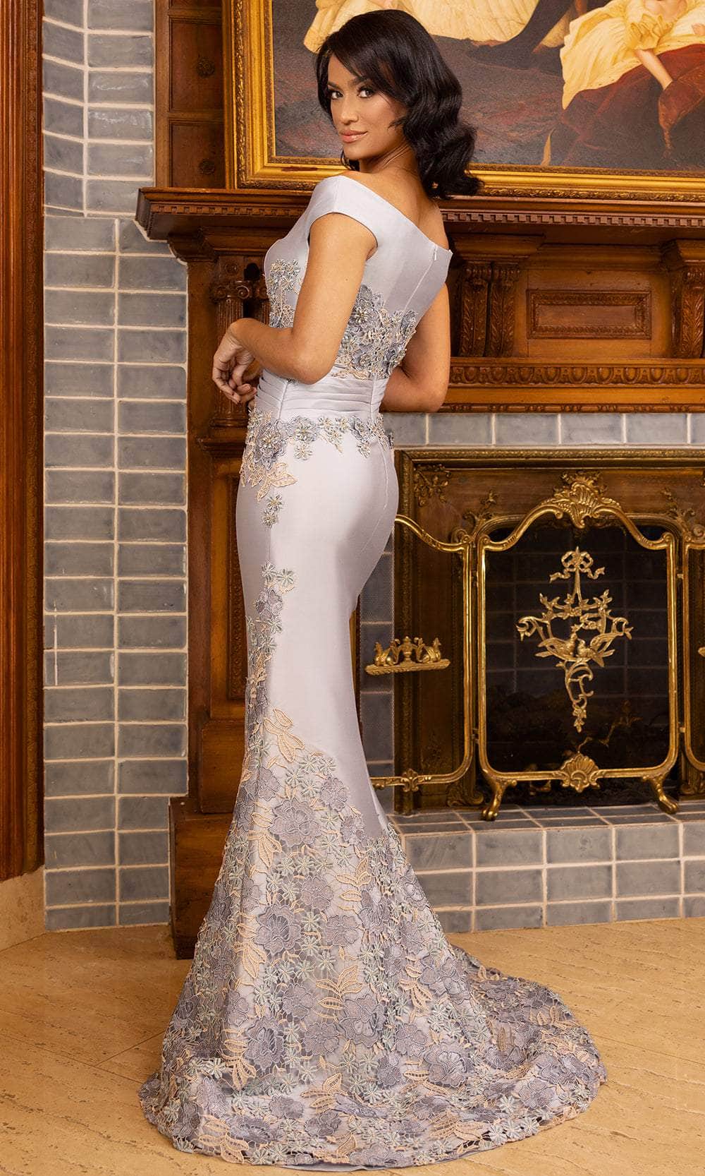 Terani Couture 242E3137 - Floral Embroidered Mermaid Evening Gown Mother of the Bride Dresses