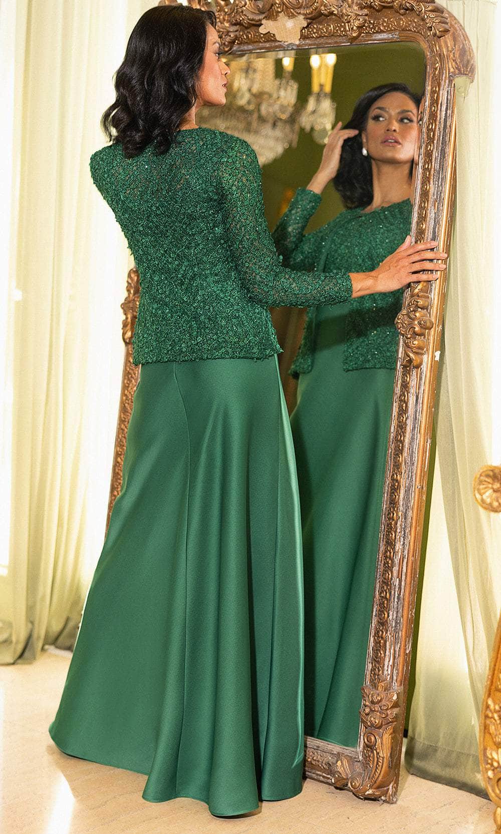 Terani Couture 242M3412 - Embroidered Scoop Neck Evening Dress Mother Of The Bride Dresses
